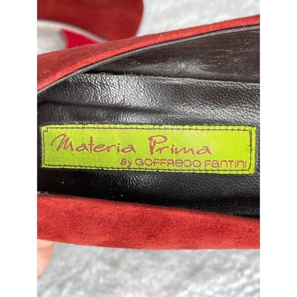 Materia Prima by Goffredo Fantini Red Suede Pumps Size 36 - Picture 9 of 10